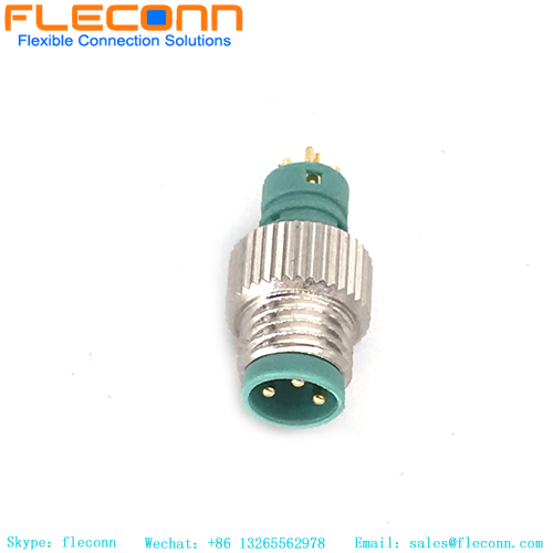Conector de cabo moldado macho M8 de 3 pinos