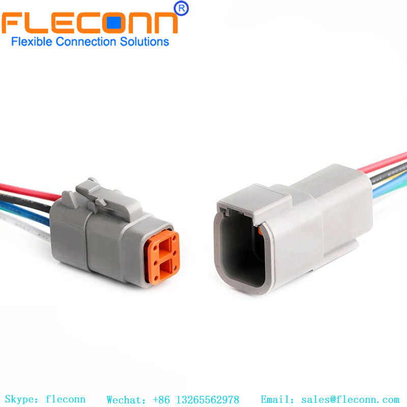 Conector do chicote de fios do carro DTM04-6P Deutsch selado à prova d'água