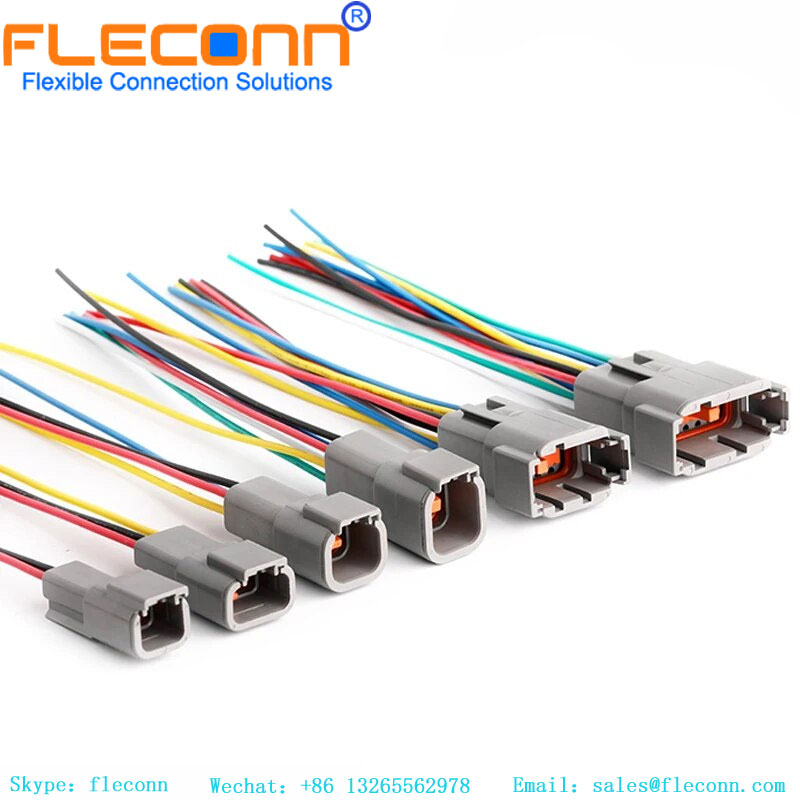 Deutsch DTM série 12 pinos macho fêmea conector automotivo à prova d'água conector de chicote de fios selado DTM06-12S DTM04-12P