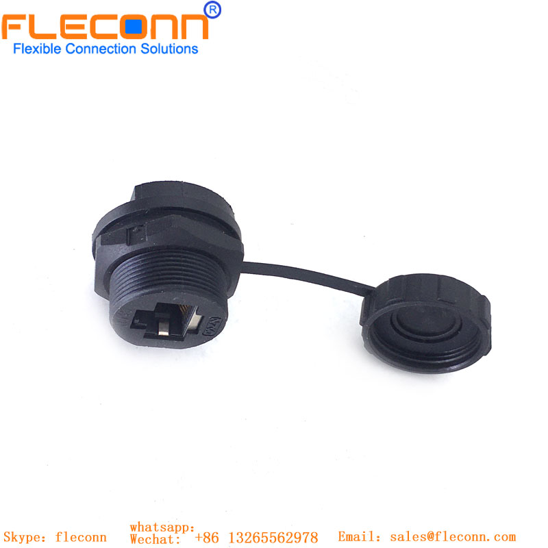 conector rj45 para montagem em painel à prova d'água panel mount rj45 connector waterproof