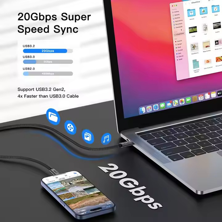 Cabo de data USB personalizado